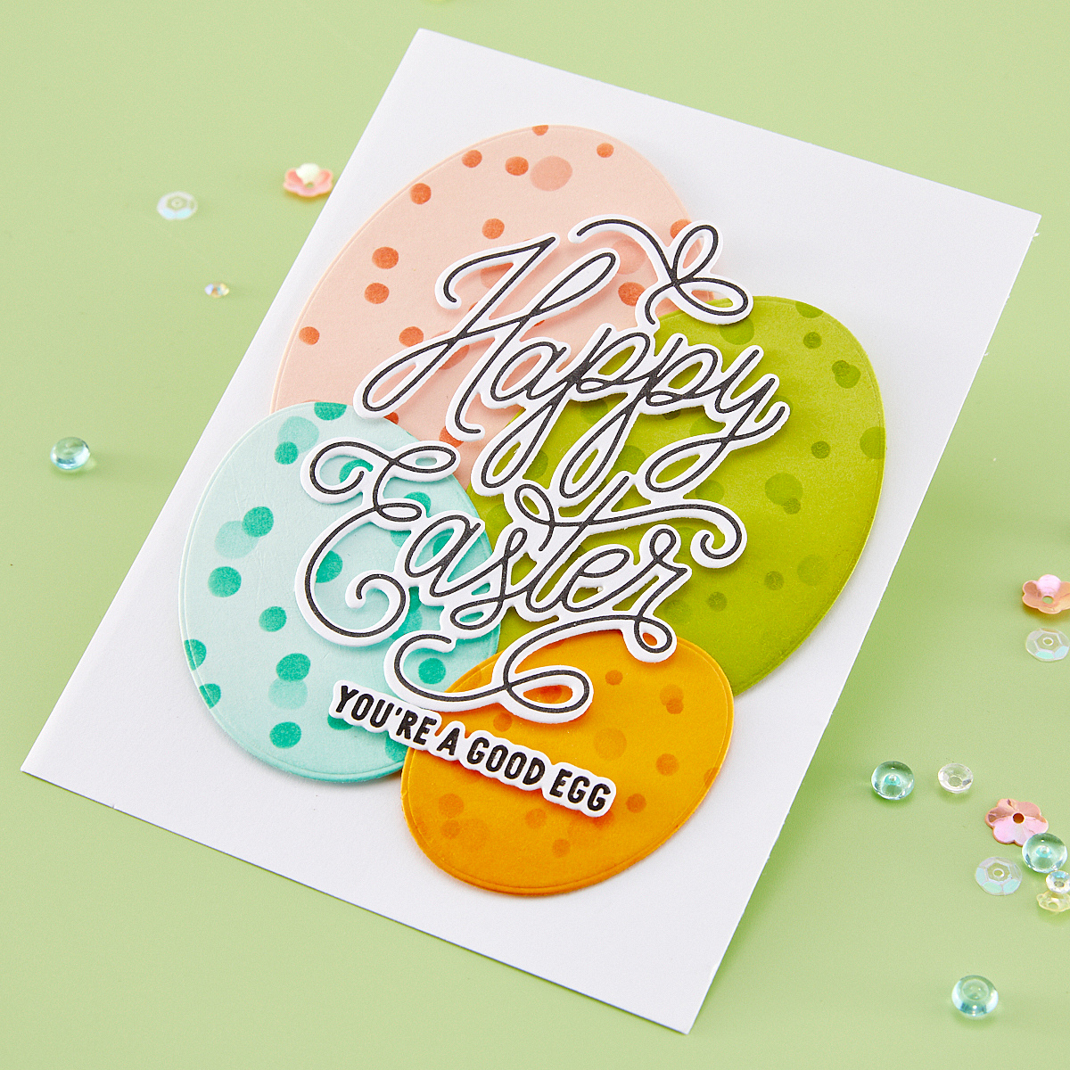 Hero Arts - Happy Easter Letterpress + Foil & Cut