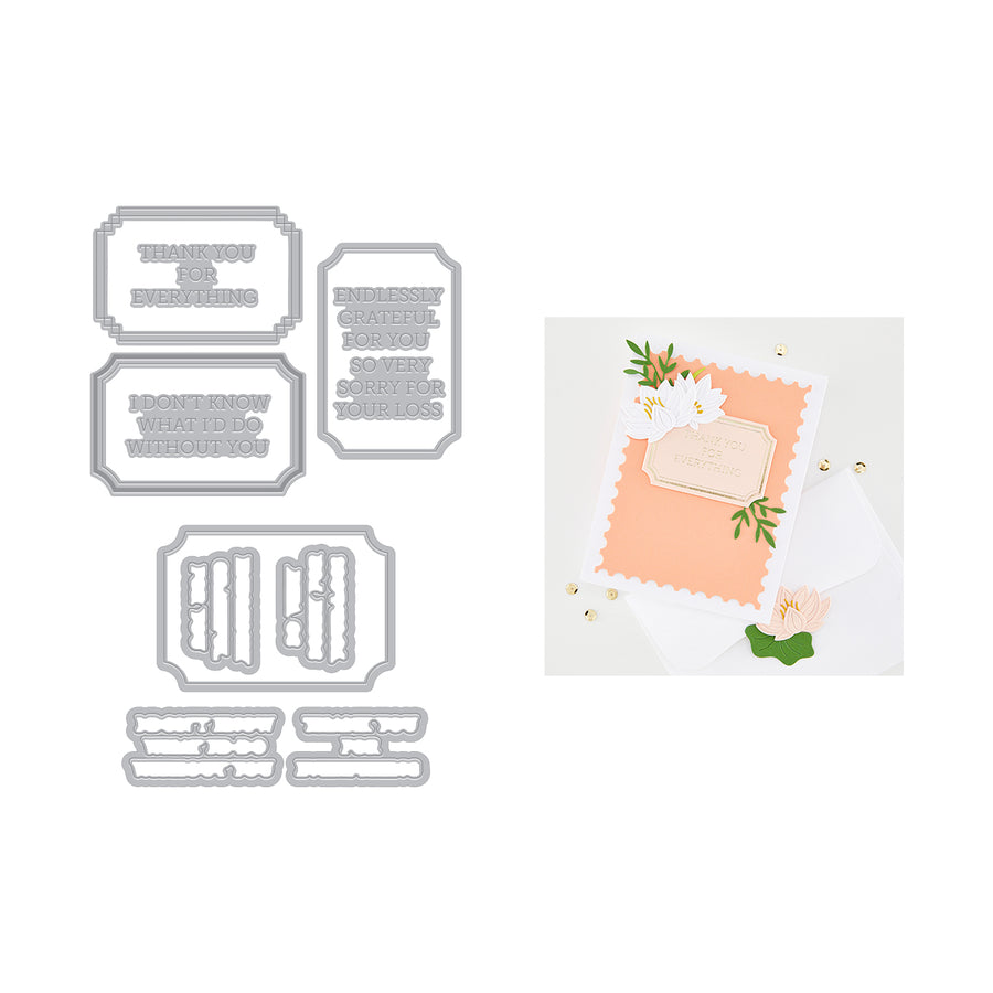 Hero Arts - Lovely Labels Letterpress + Foil & Cut