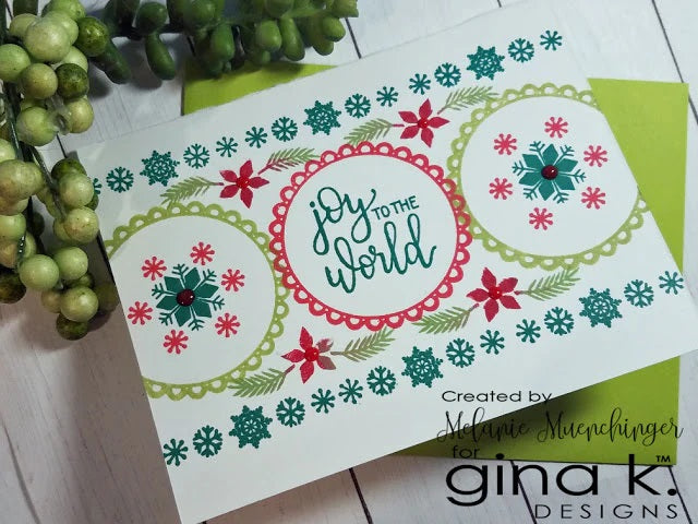 Gina K Designs - Holiday Wreath Builder Stamps