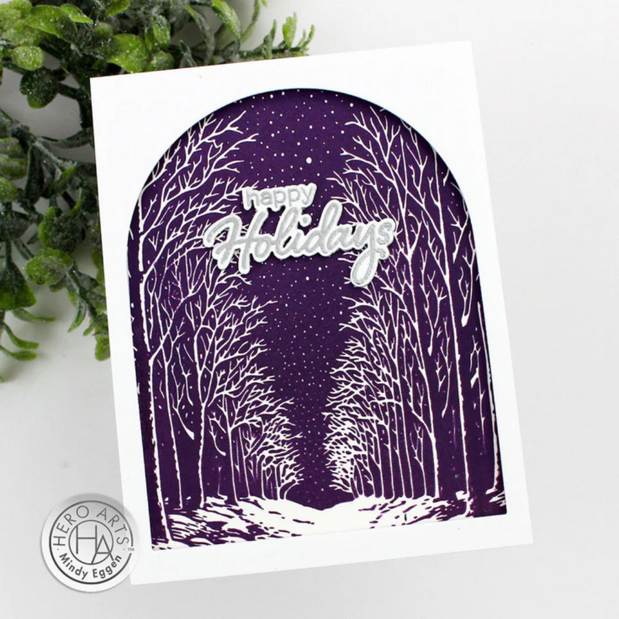 Hero Arts - Snowy Night BetterPress + Foil Plate