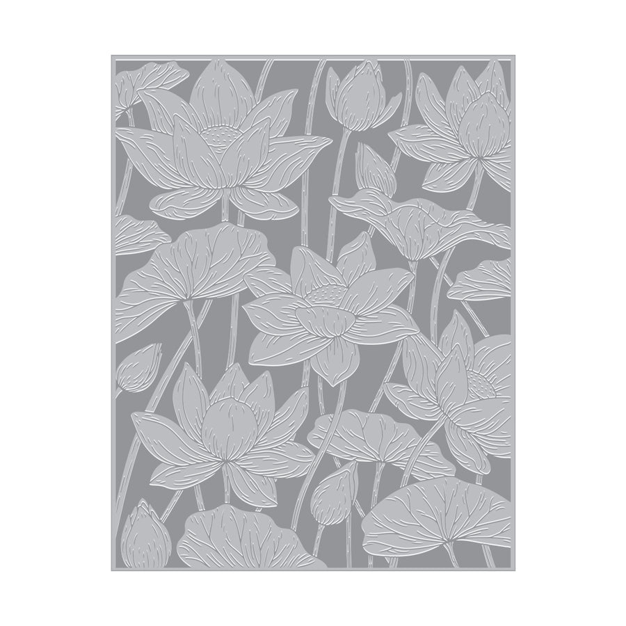 Hero Arts - Lotus Field Letterpress + Foil Plate