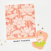 Hero Arts - Lotus Field Letterpress + Foil Plate