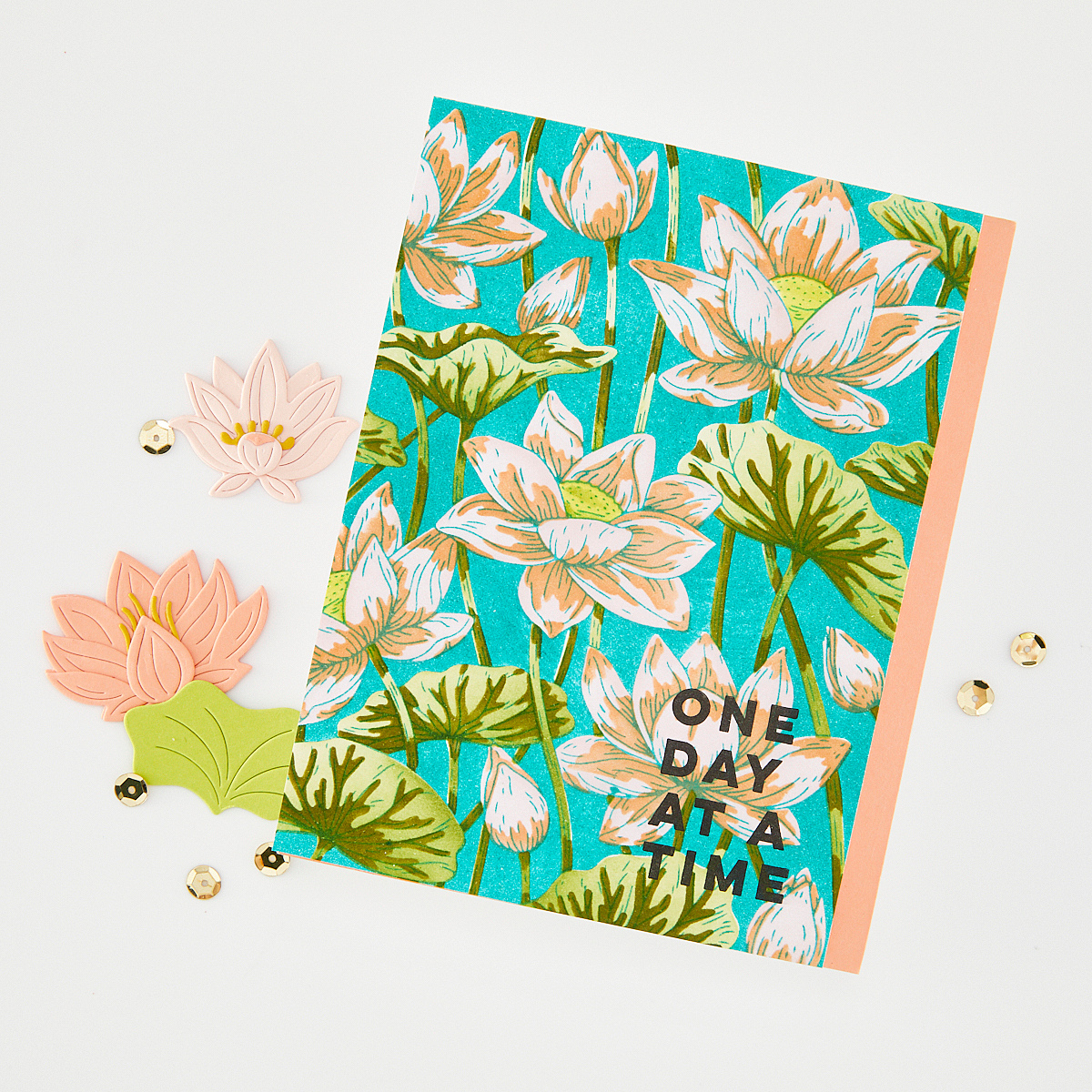 Hero Arts - Lotus Field LetterPress + Foil Plate & Stencil Bundle