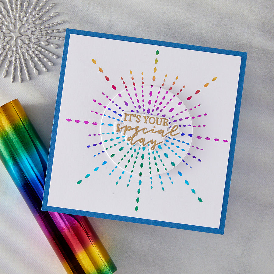 Hero Arts - Starbursts Set Letterpress + Foil Plate from the Lovely LetterPress Collection
