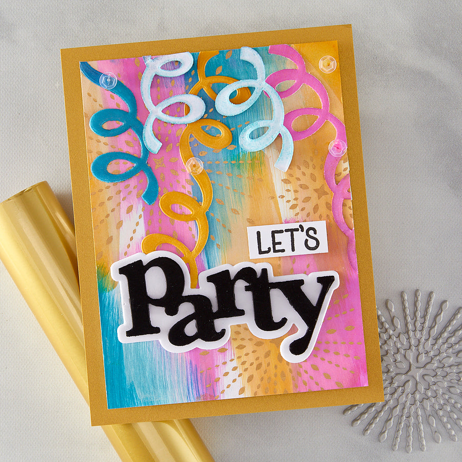 Hero Arts - Starbursts Set Letterpress + Foil Plate from the Lovely LetterPress Collection