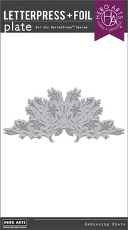 Hero Arts - Lavish Flourish Letterpress + Foil Plate from the Lovely LetterPress Collection