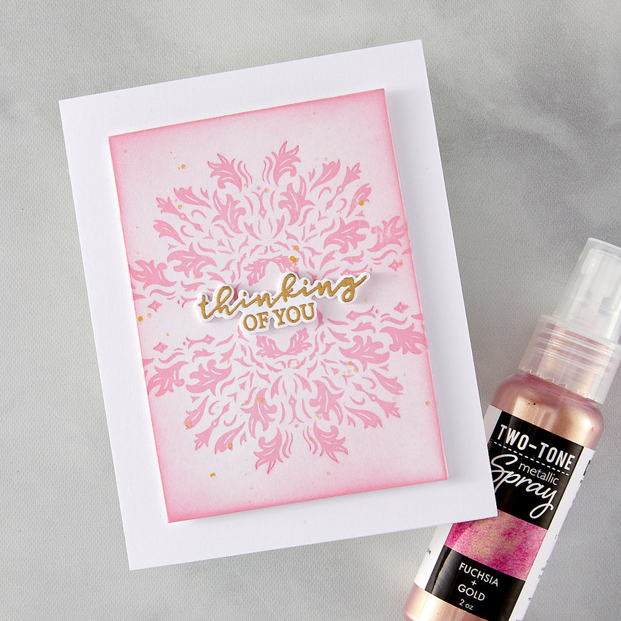 Hero Arts - Lavish Flourish Letterpress + Foil Plate from the Lovely LetterPress Collection
