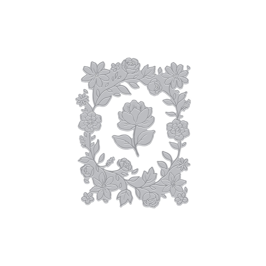 Hero Arts - Floral Border Letterpress + Foil Plate from the Lovely LetterPress Collection