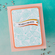 Hero Arts - Scattered Shells BetterPress + Foil Plate from the Summer by The Shore Collection
