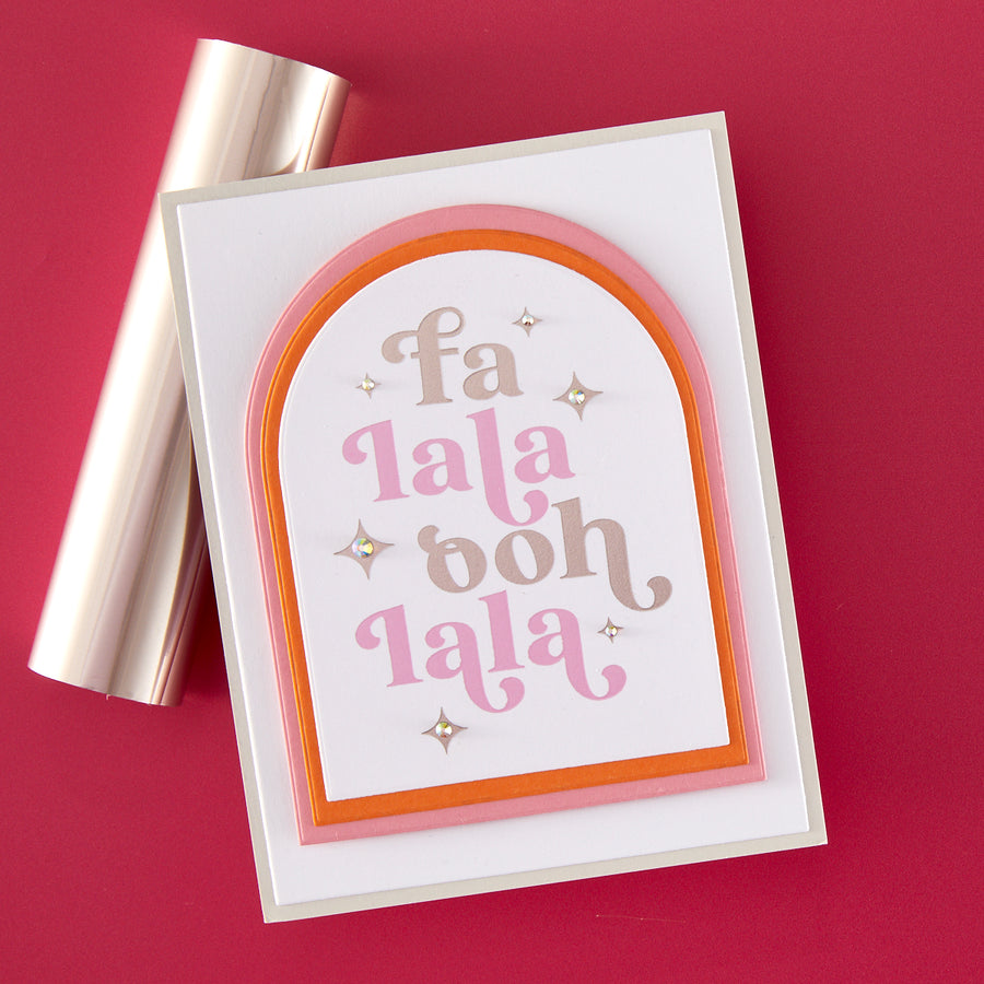 Hero Arts - Fa La La BetterPress + Foil Set from the Very Merry Collection
