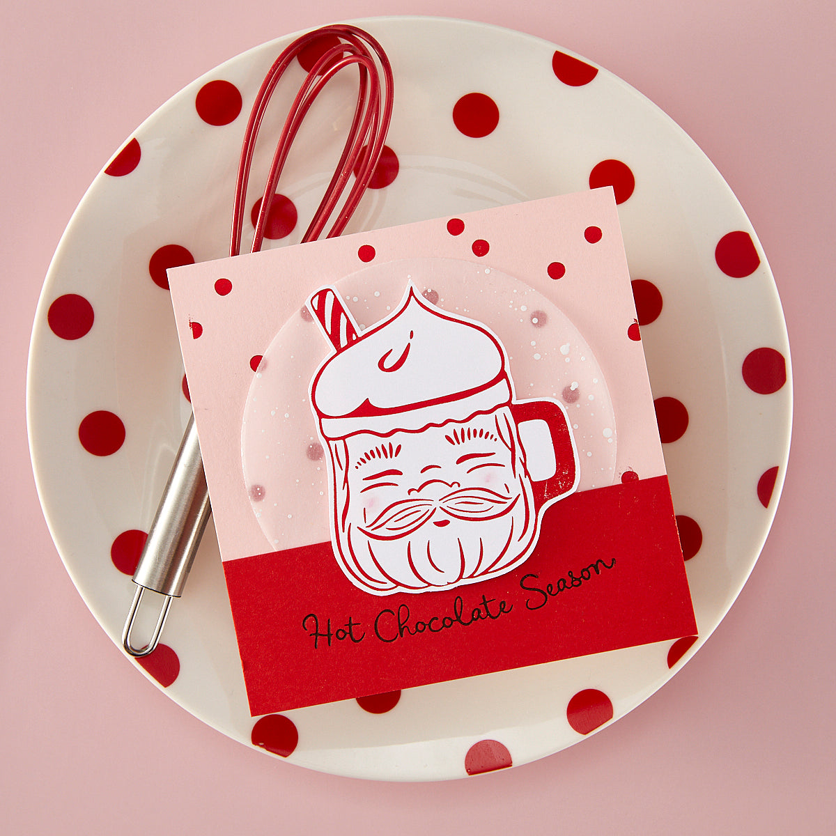 Hero Arts - Cup of Cheer BetterPress + Foil Plate from the Yule Fuel Collection