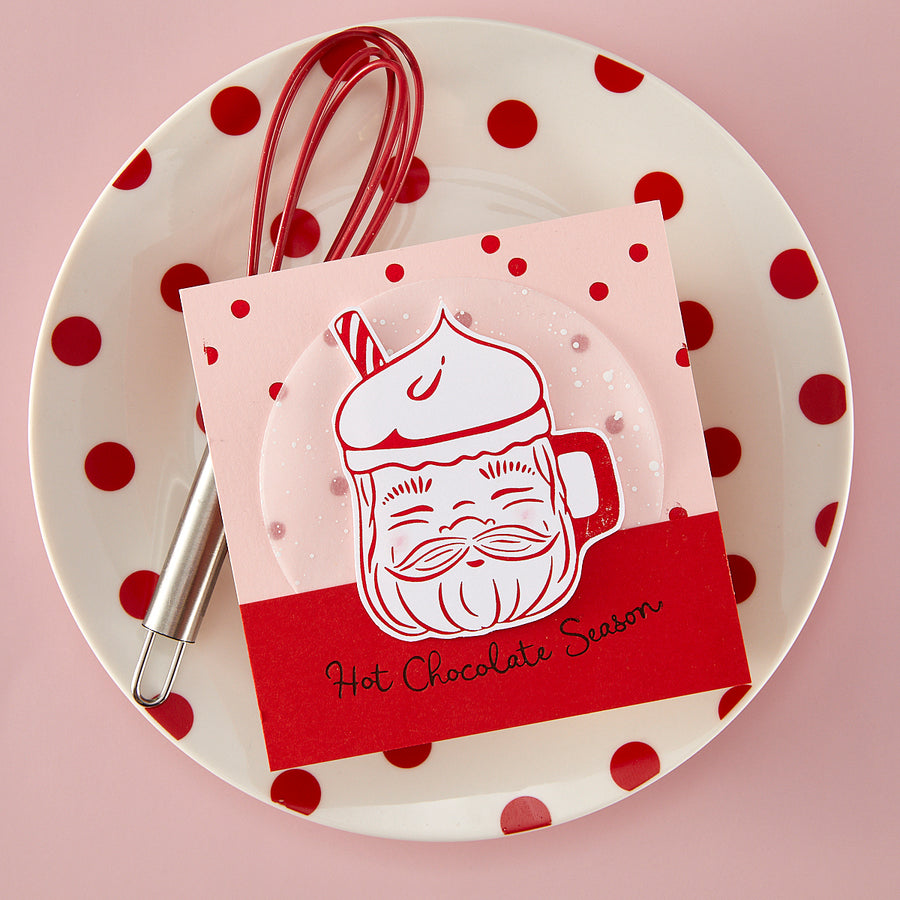 Hero Arts - Cup of Cheer BetterPress + Foil Plate from the Yule Fuel Collection