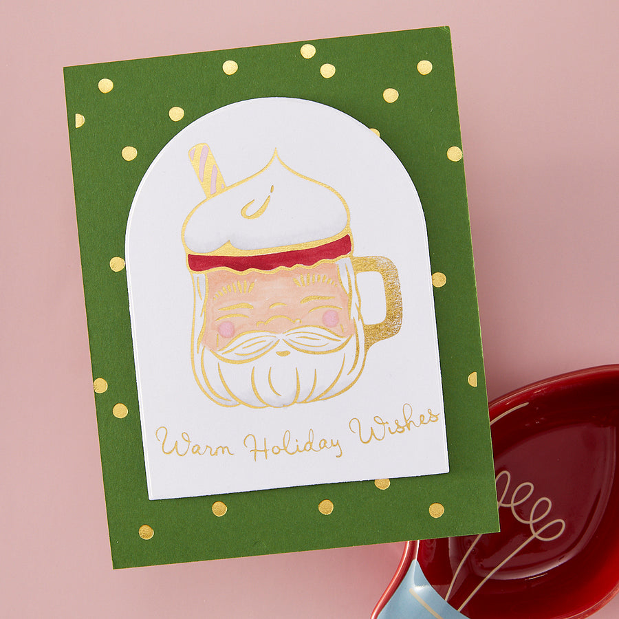 Hero Arts - Cup of Cheer BetterPress + Foil Plate from the Yule Fuel Collection