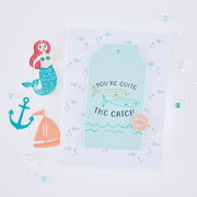 Hero Arts - Glad We're Tight Letterpress + Foil Registration Set