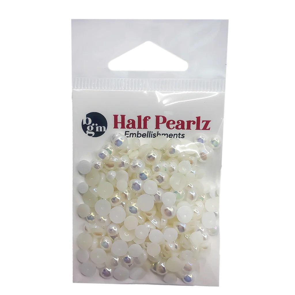 Buttons Galore & More - Snow Capped Half Pearlz