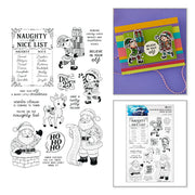 Spellbinders - Naughty or Nice Stamp & Die Bundle by Simon Hurley