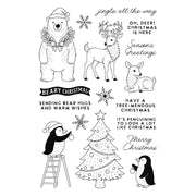 Spellbinders - Polar Friends Stamp and Die Bundle by Simon Hurley