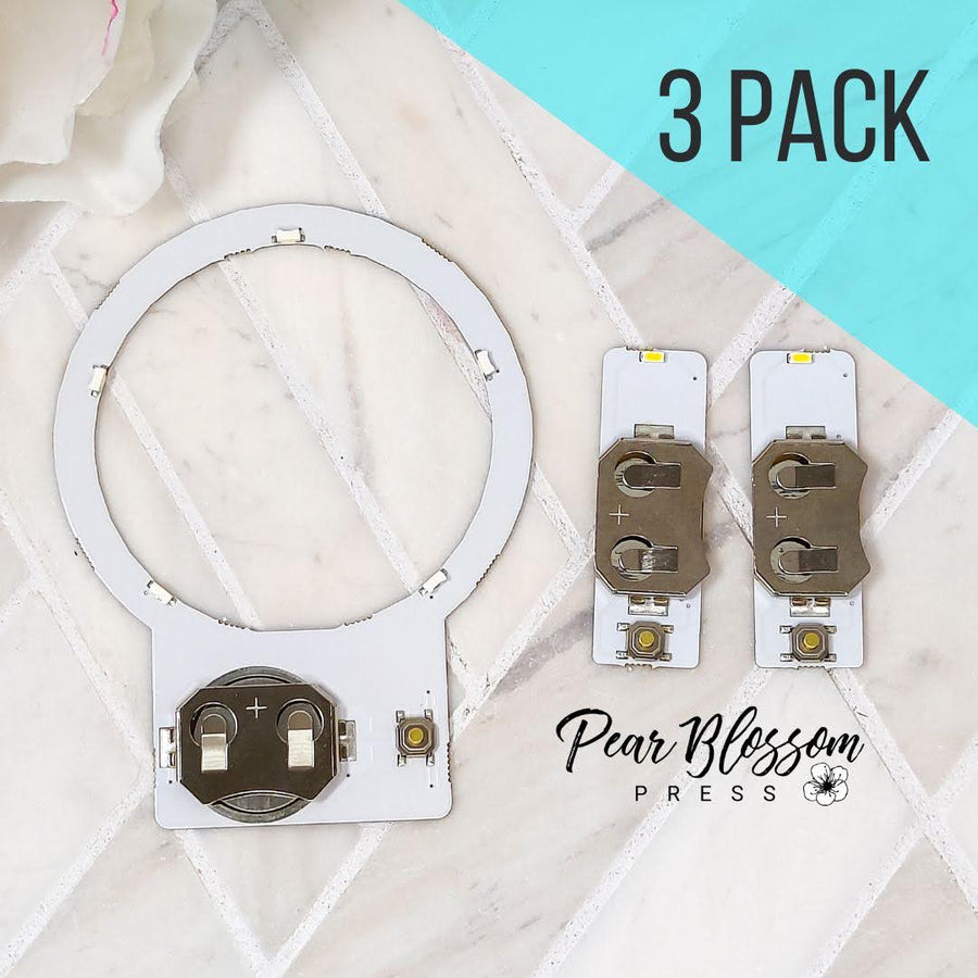 Pear Blossom Press - Halo Light Combo 3 Pack (1 Halo Light unit/2 One Light units)