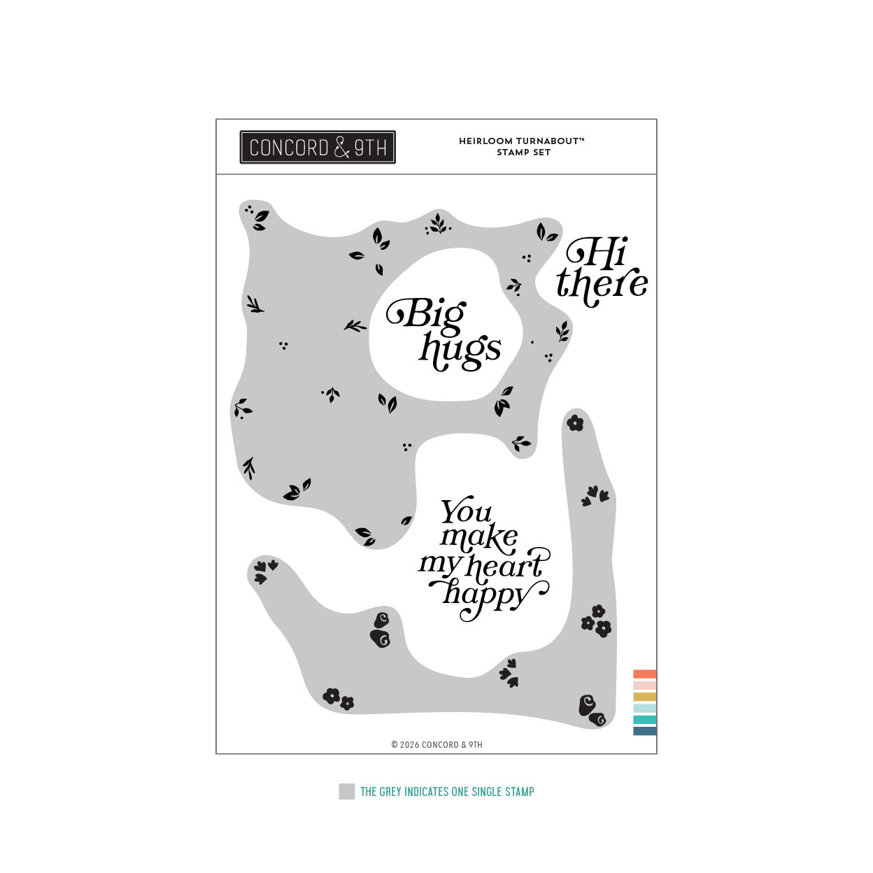 Concord & 9th - Heirloom Turnabout™ Stamp Set
