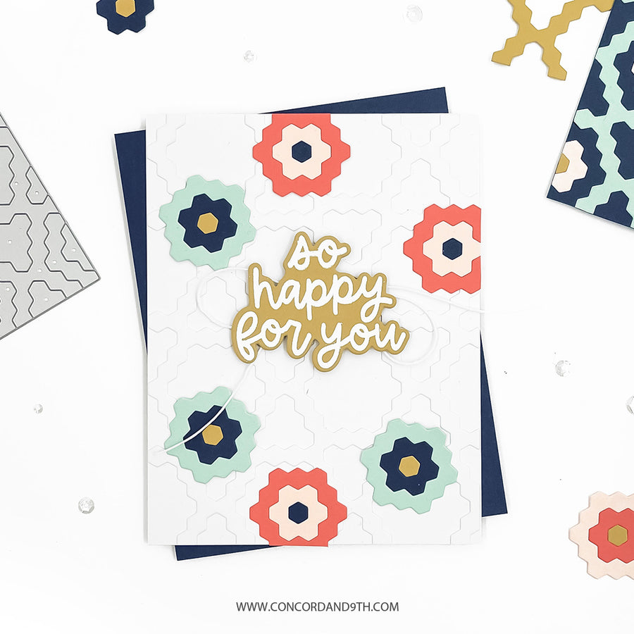Concord & 9th - Hexie Bloom Inlay Die