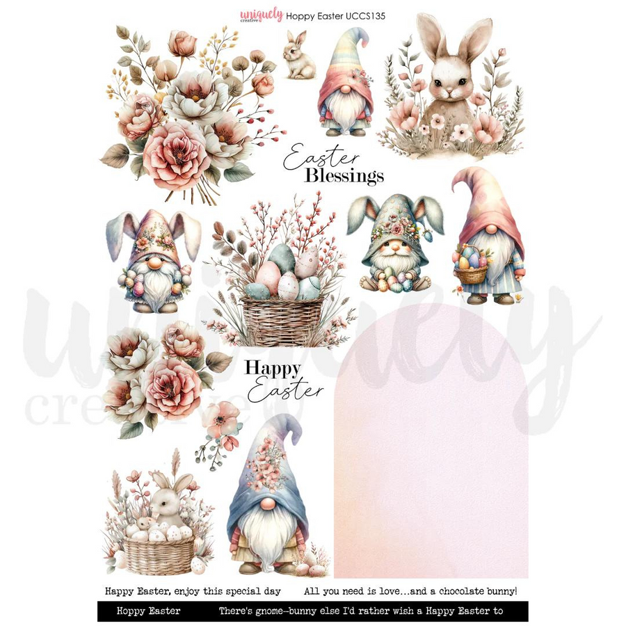 Uniquely Creative - Hoppy Easter Cut-a-Part Sheet