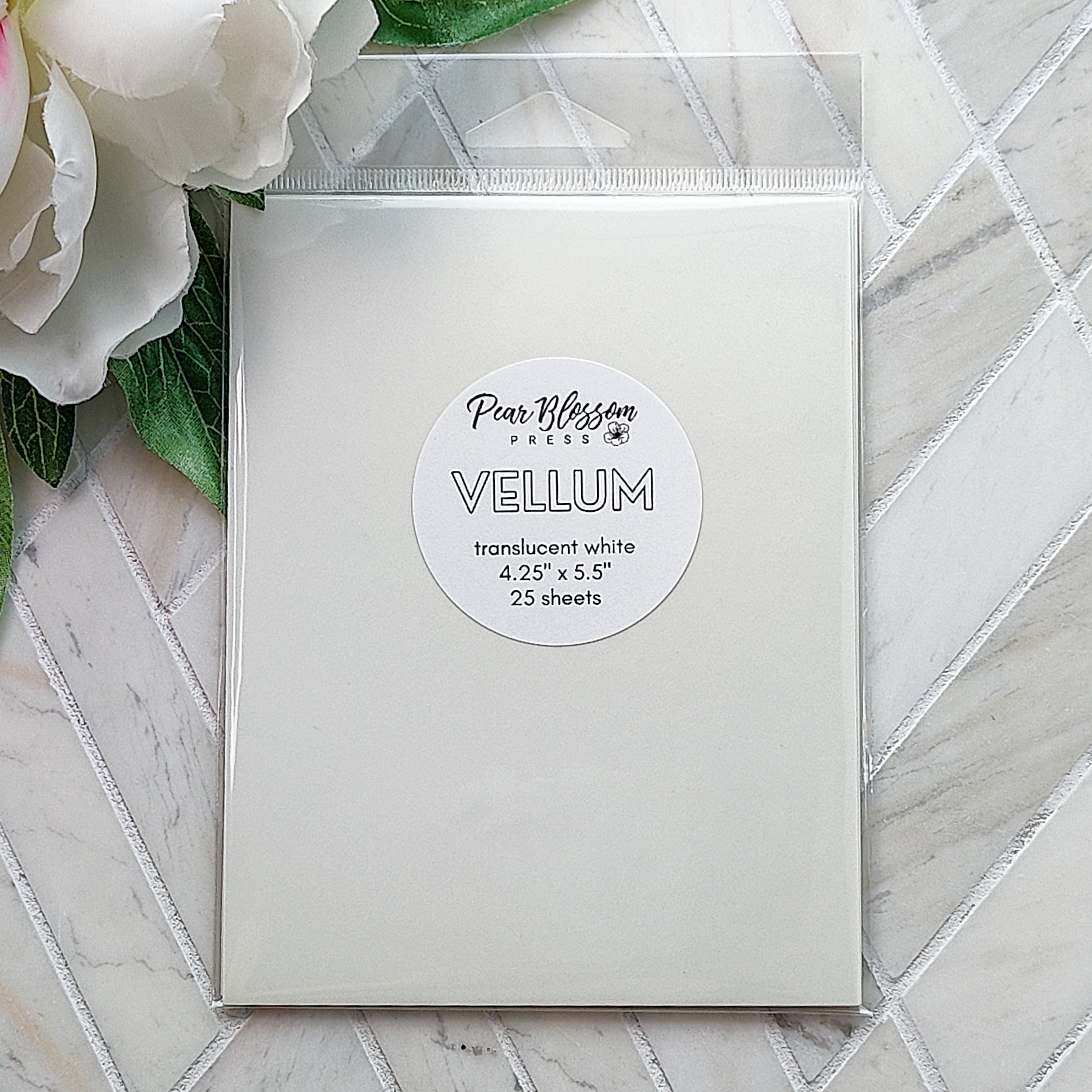 Pear Blossom Press - A2 Vellum - White (25 pack)