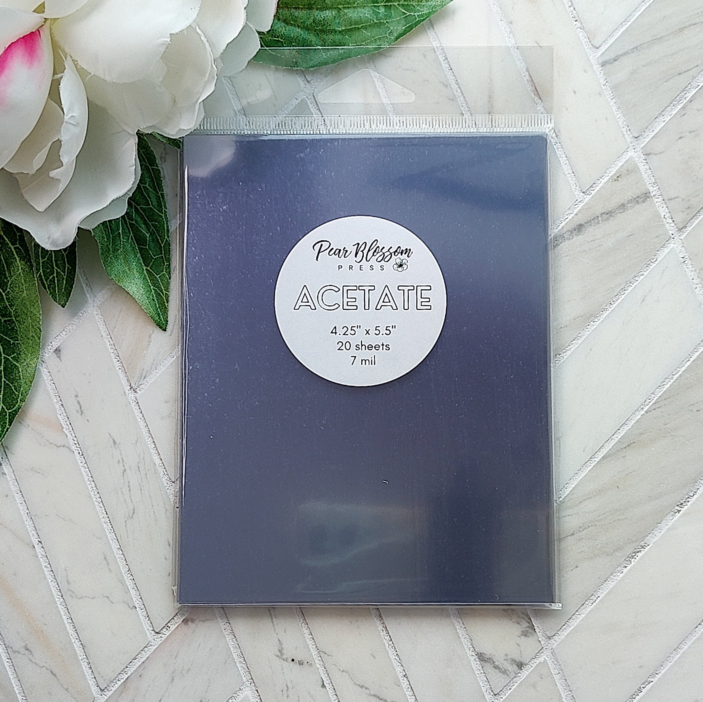 Pear Blossom Press - A2 Acetate - Clear (20 pack)