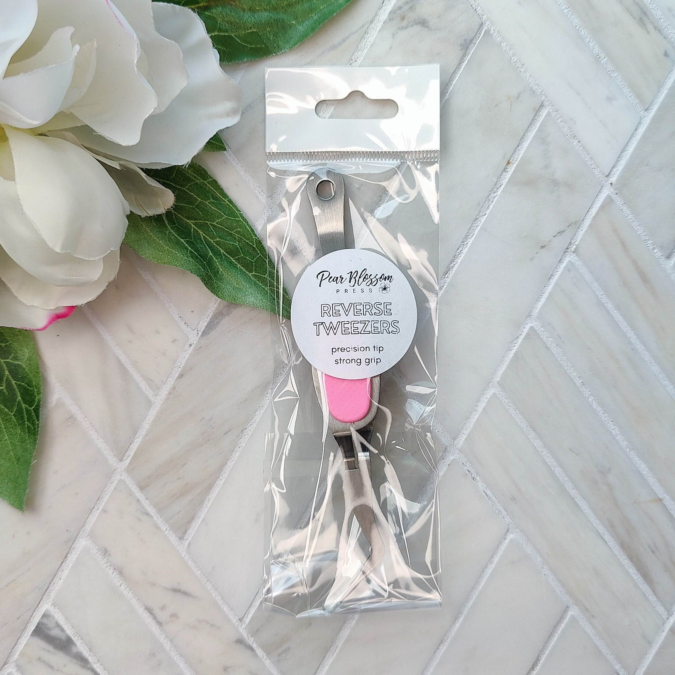 Pear Blossom Press - Reverse locking Tweezers