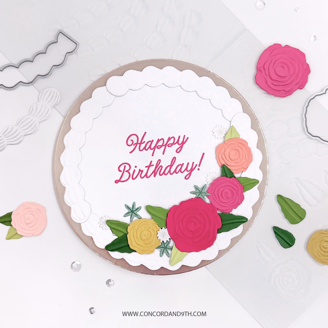 Concord & 9th - Icing on the Cake Embossing Folder