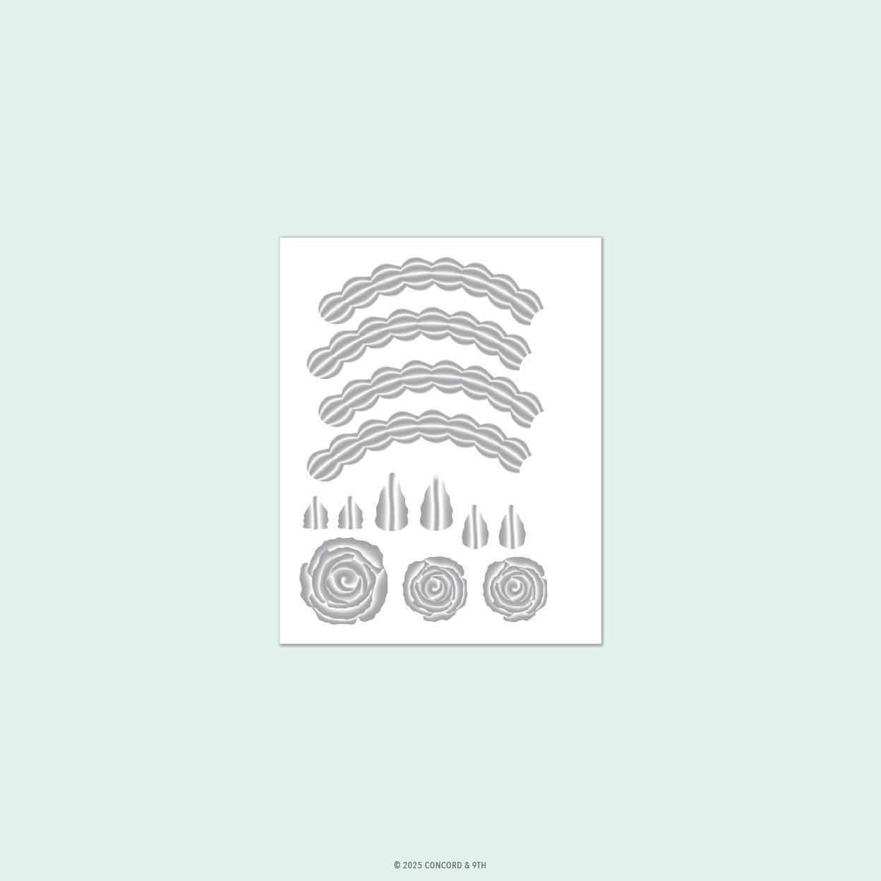 (PRE-ORDER) Concord & 9th - Icing on the Cake Embossing Folder – 3 Wise ...