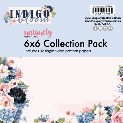 Uniquely Creative - Indigo Bloom 6" x 6" Collection Pack