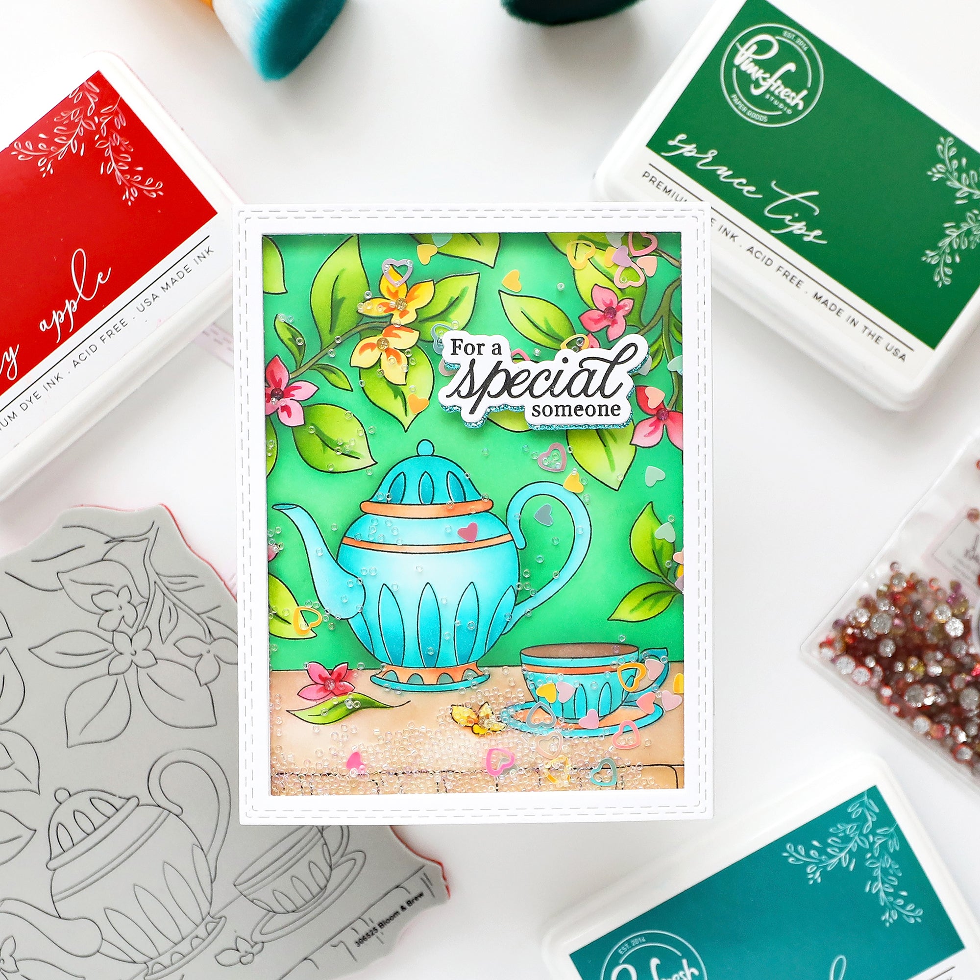 Pinkfresh Studio - Bloom & Brew Stencils