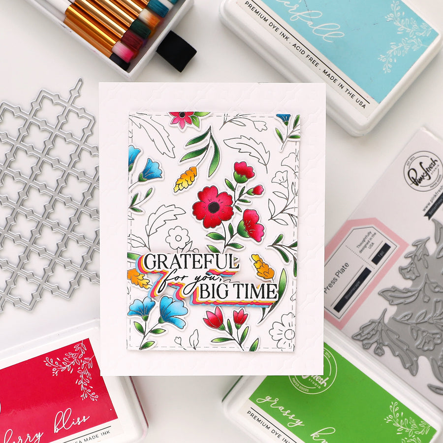 Pinkfresh Studio - Trellis Coverplate Die