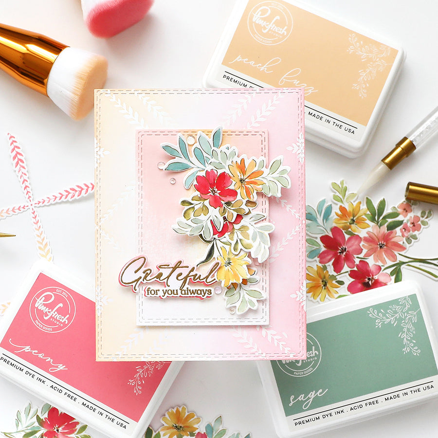 Pinkfresh Studio - Leafy Lattice Press Plate