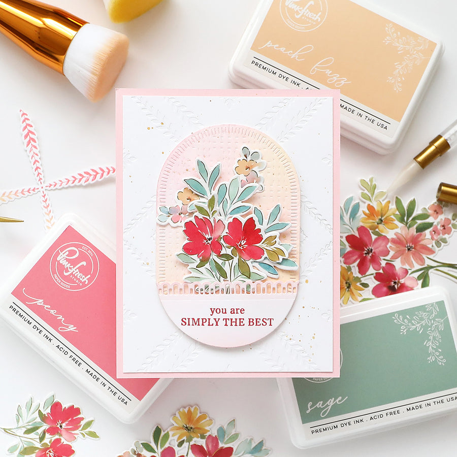 Pinkfresh Studio - Leafy Lattice Press Plate