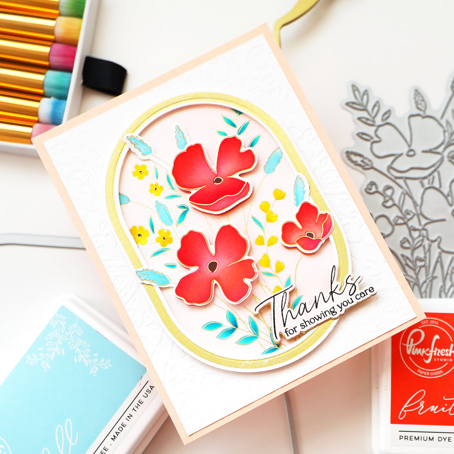 Pinkfresh Studio - Playful Petals Press Plate