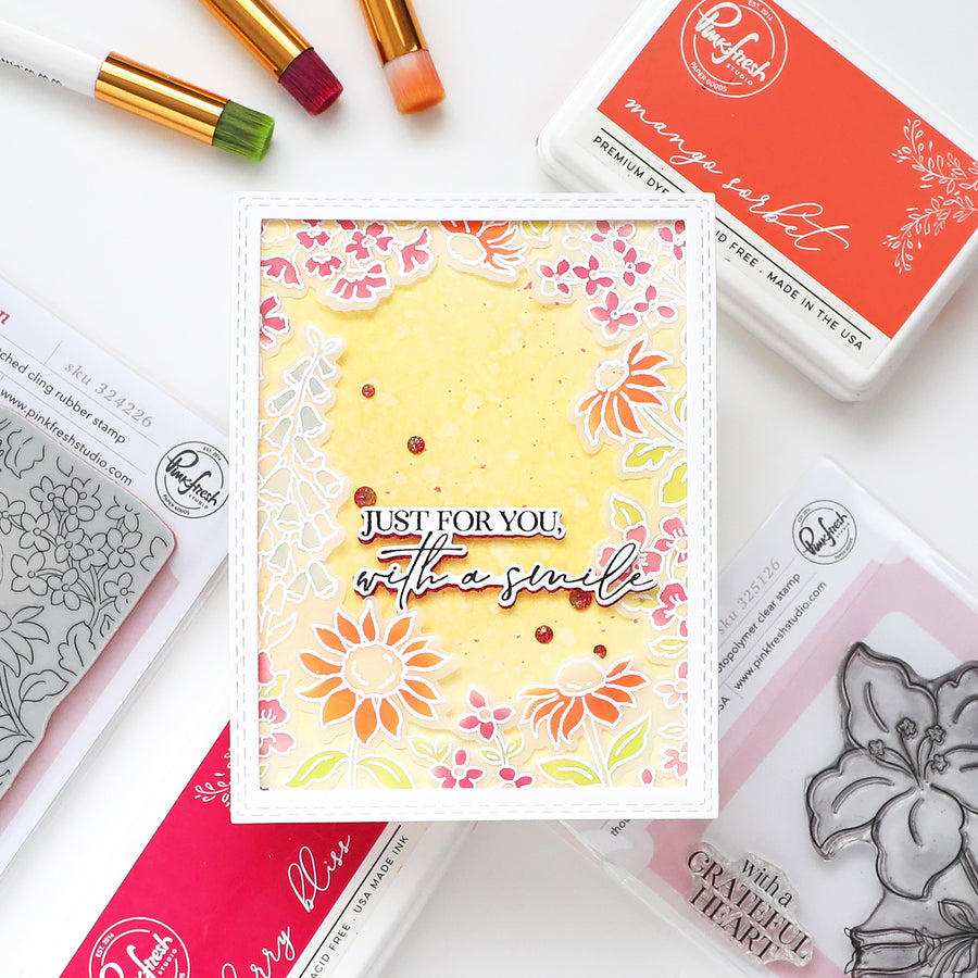 Pinkfresh Studio - Sunlit Garden Stencils