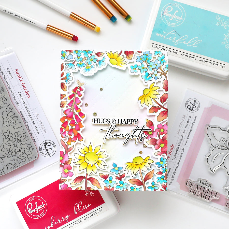 Pinkfresh Studio - Sunlit Garden Stencils
