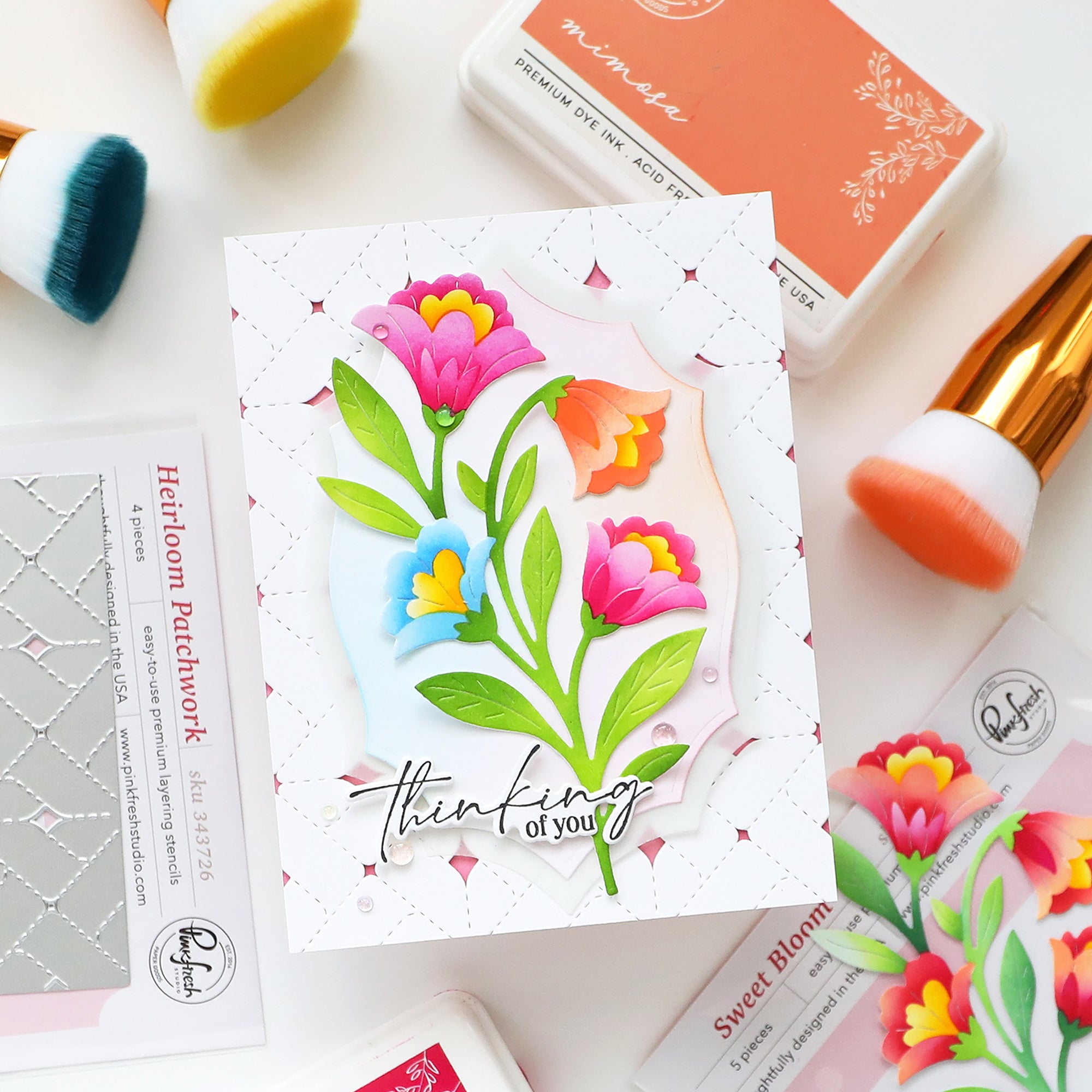 Pinkfresh Studio - Heirloom Patchwork Coverplate Die