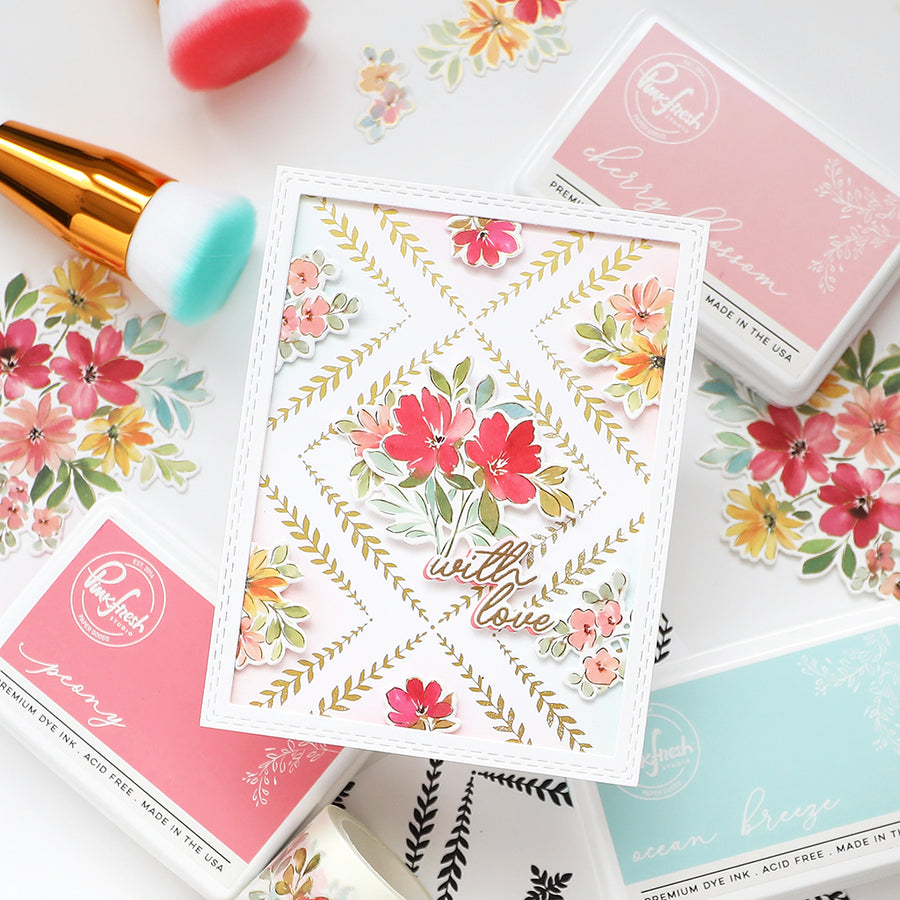 Pinkfresh Studio - Leafy Lattice Press Plate