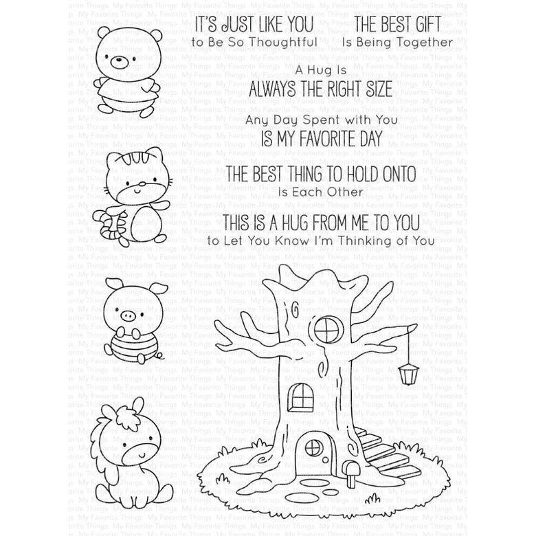 My Favorite Things - JB Treehouse Hugs Stamps – 3 Wise Crafters