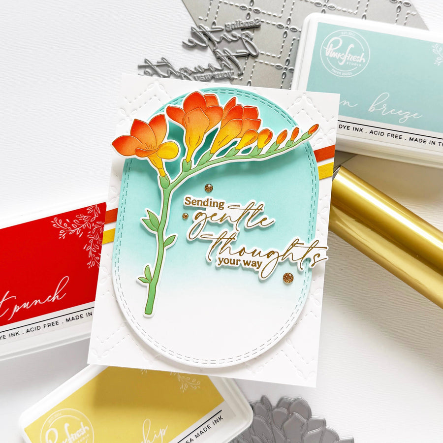 Pinkfresh Studio - Freesia Flourish Press Plates