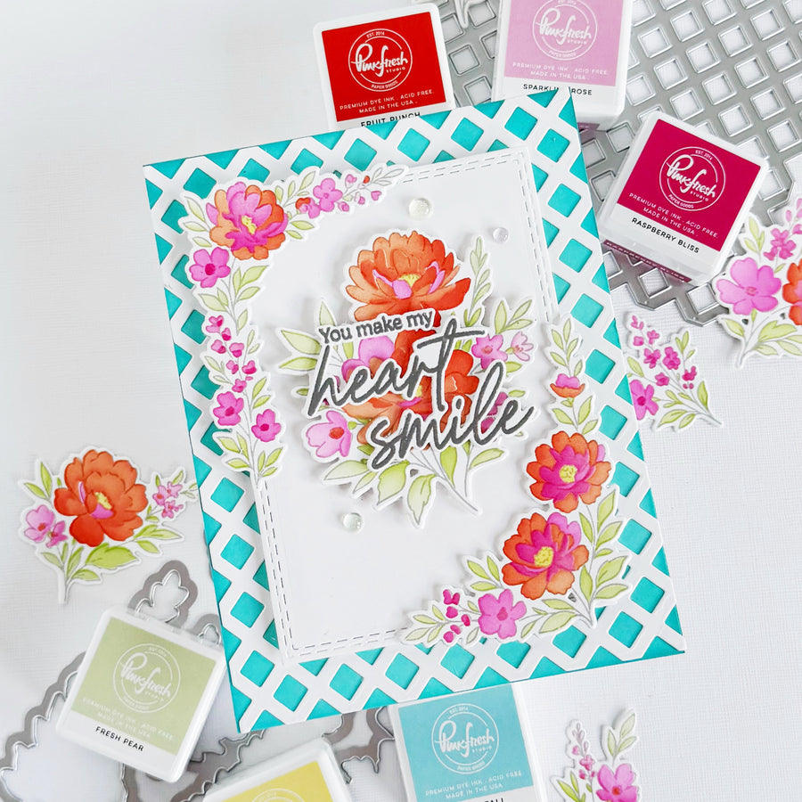Pinkfresh Studio - Peony Glow Stencils