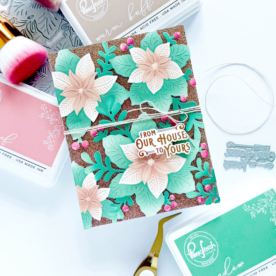 Pinkfresh Studio - Whispers of Poinsettia Stencils