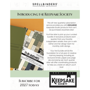 Spellbinders Keepsake Society
