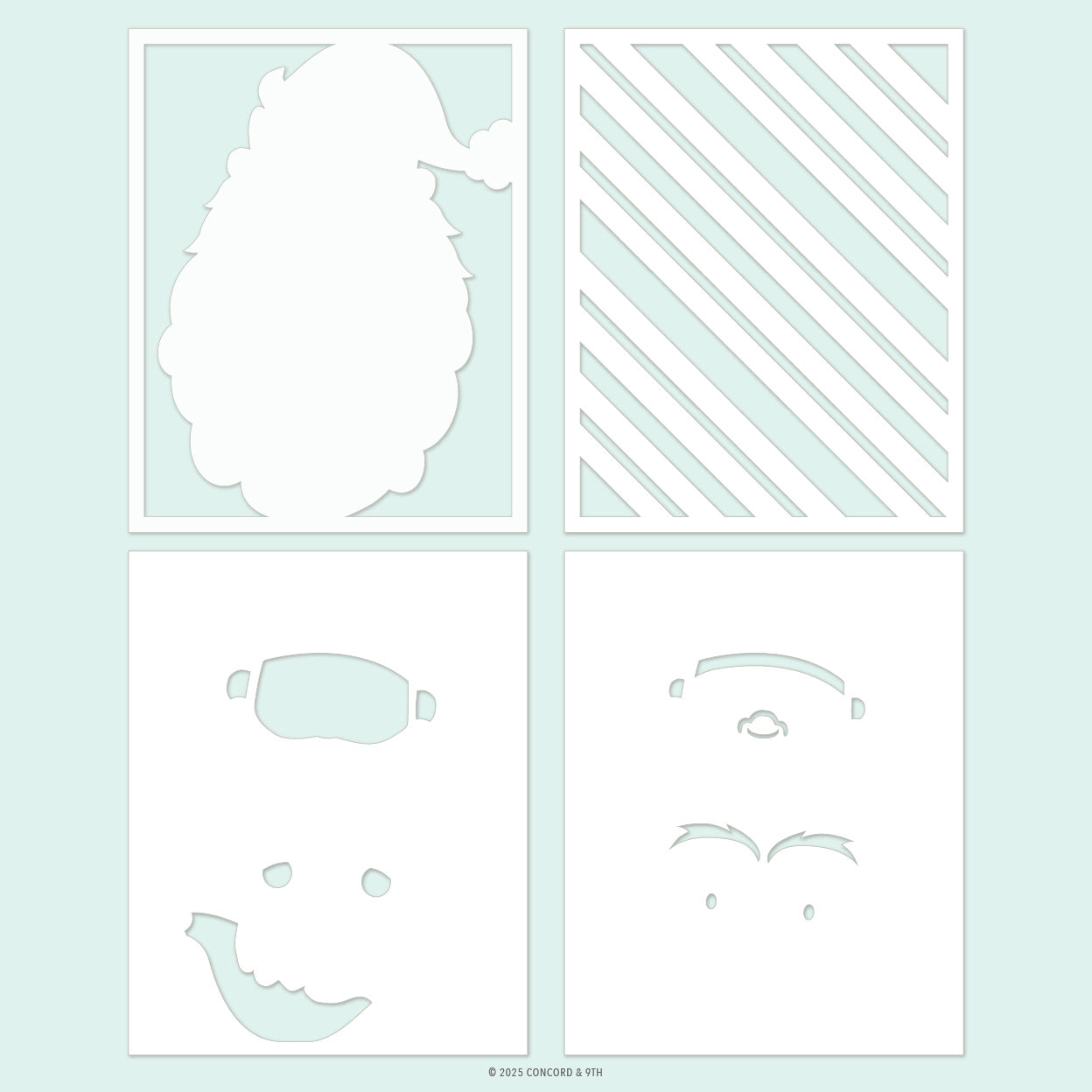 Concord & 9th - Jolly St. Nick Stencil Pack
