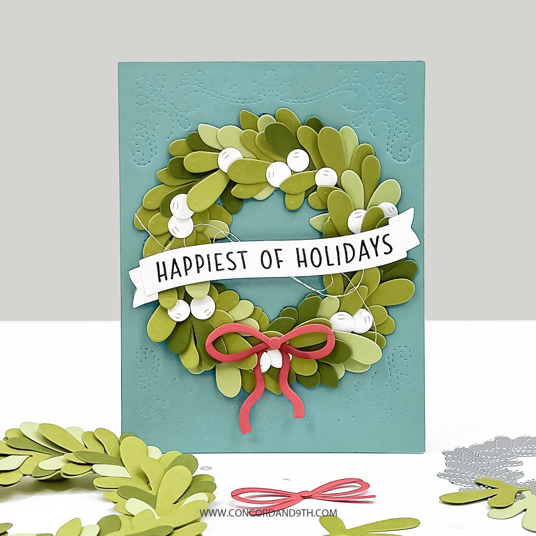 Concord & 9th - Joyful Wreath Stamp & Die Bundle
