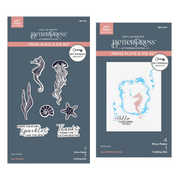 Spellbinders - BetterPress Society June 2025 (Sea Friends Press Plate & Dies Set & Add-on Sea Bubble Border Press Plate & Dies Set Bundle)