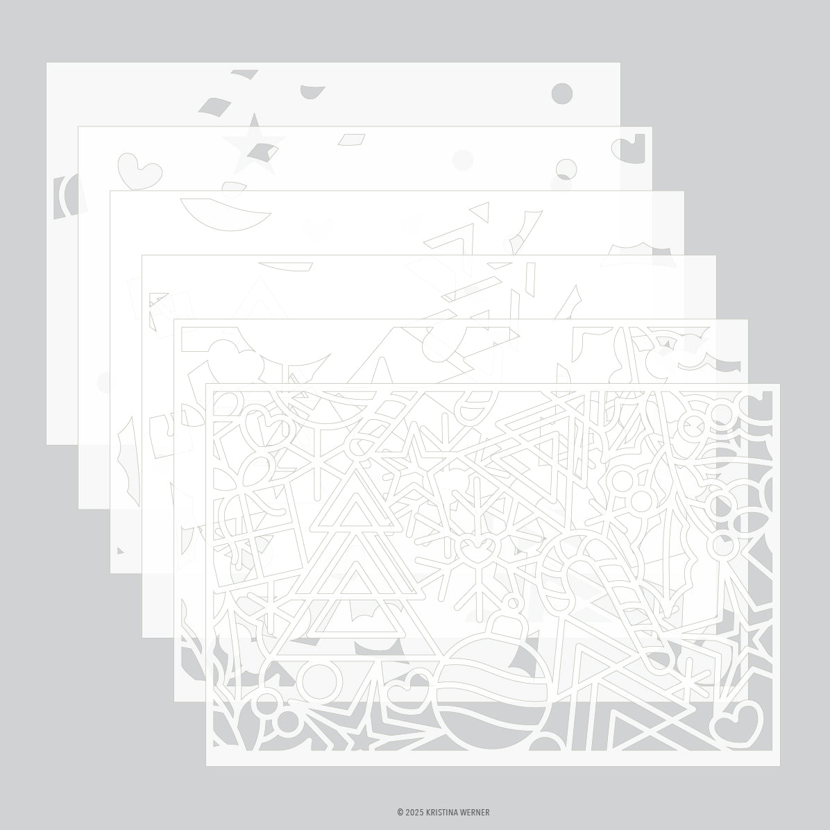Concord & 9th (Kristina Werner) - Holiday Icons Stencil Pack