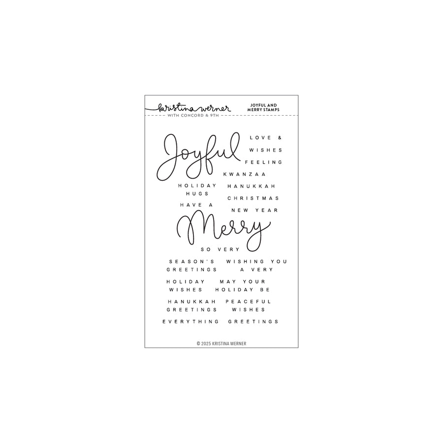 Concord & 9th (Kristina Werner) - Joyful and Merry Stamp Set
